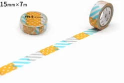 mt 1P Deco Washi Tape - Patchwork H - 15mm