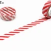 mt 1P Deco Washi Tape - Striped Red - 15mm