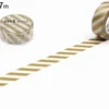 mt 1P Deco Washi Tape - Striped Gold