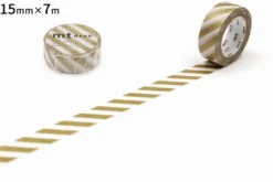 mt 1P Deco Washi Tape - Striped Gold