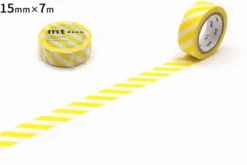 mt 1P Deco Washi Tape - Striped Lilac - 15mm