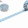 mt 1P Deco Washi Tape - Striped Salmon Pink - 15mm