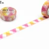 mt 1P Deco Washi Tape - Triangle and Diamond Pink - 15mm