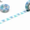 mt 1P Deco Washi Tape - Triangle and Diamond Blue - 15mm