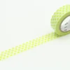 mt 1P Deco Washi Tape 15mm - Dot Lime
