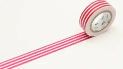 mt 1P Deco Washi Tape 15mm - Border Framboise