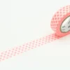 mt 1P Deco Washi Tape 15mm - Dot Shocking Red