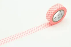 mt 1P Deco Washi Tape 15mm - Dot Shocking Red