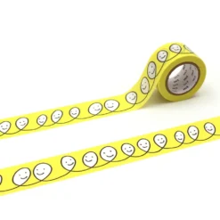 mt x minä perhonen Washi Tape - Yellow Smile - 27mm