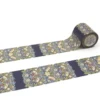 mt x William Morris Washi Tape - Strawberry Thief Indigo/Mineral - 50mm
