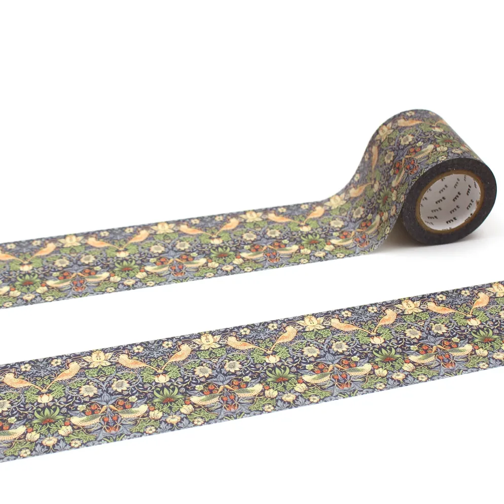 mt x William Morris Washi Tape - Strawberry Thief - 50mm