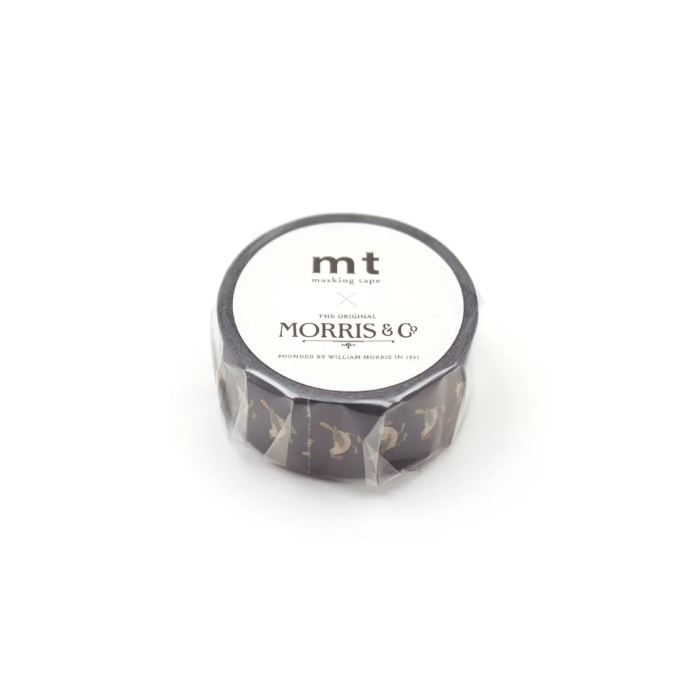 mt x William Morris Washi Tape - Strawberry Thief Bird - 20mm