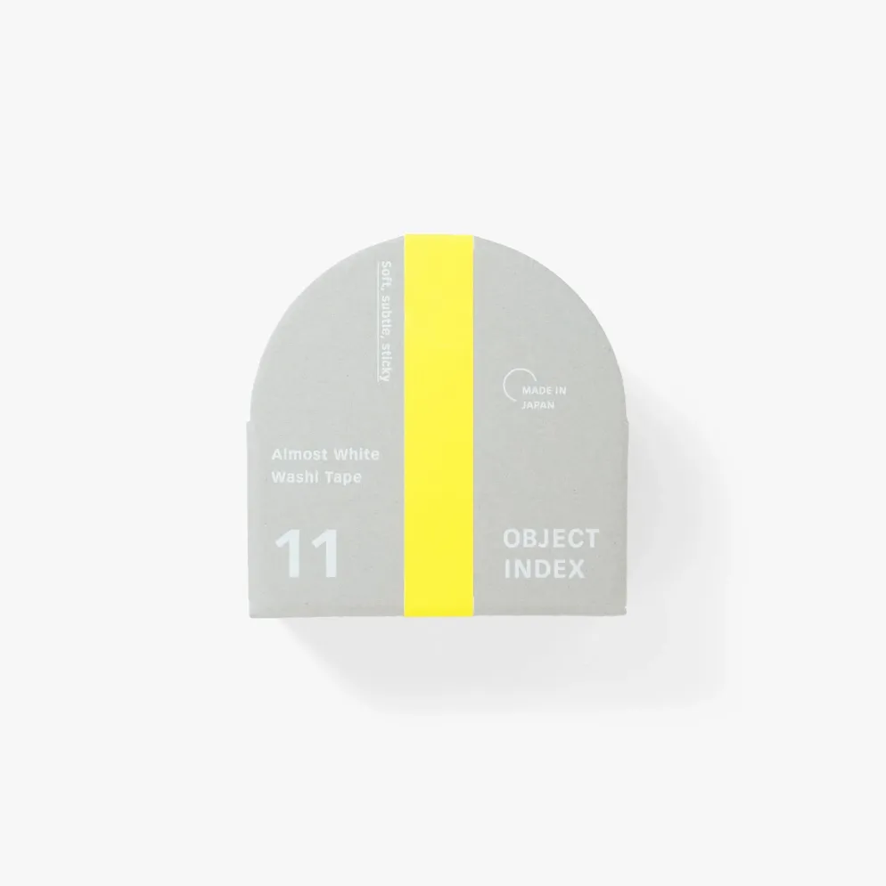 Object index Almost White Washi Tape
