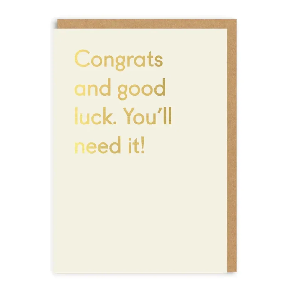Ohh Deer Good Luck, You'll Need It Greeting Card