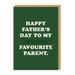 Ohh Deer 'Happy Father's Day To My Second Favourite Parent' Greeting Card