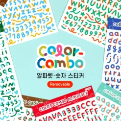 Paperian Colour Combo Alphabets & Numbers Stickers