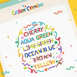 Paperian Colour Combo Alphabets & Numbers Stickers