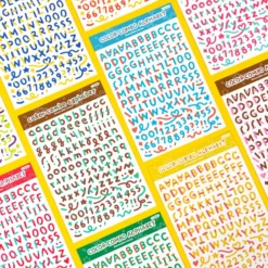 Paperian Colour Combo Alphabets & Numbers Stickers