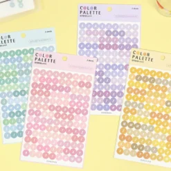 Paperian Colour Palette Stickers - Alphabet & Numbers