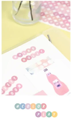 Paperian Colour Palette Stickers - Alphabet & Numbers