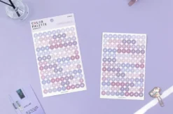 Paperian Colour Palette Stickers - Alphabet & Numbers
