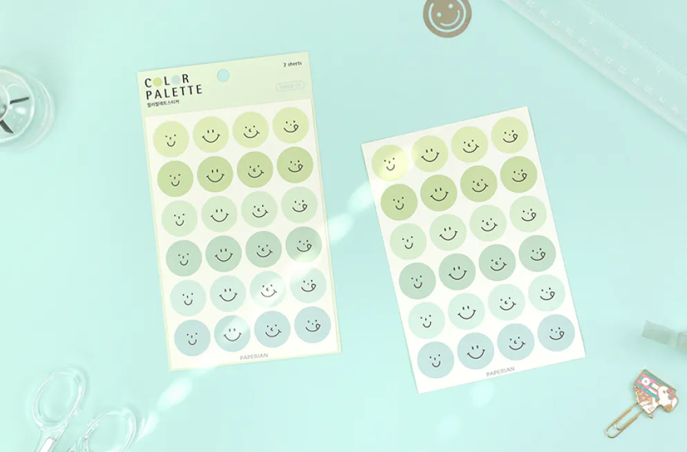 Paperian Colour Palette Stickers - Smile