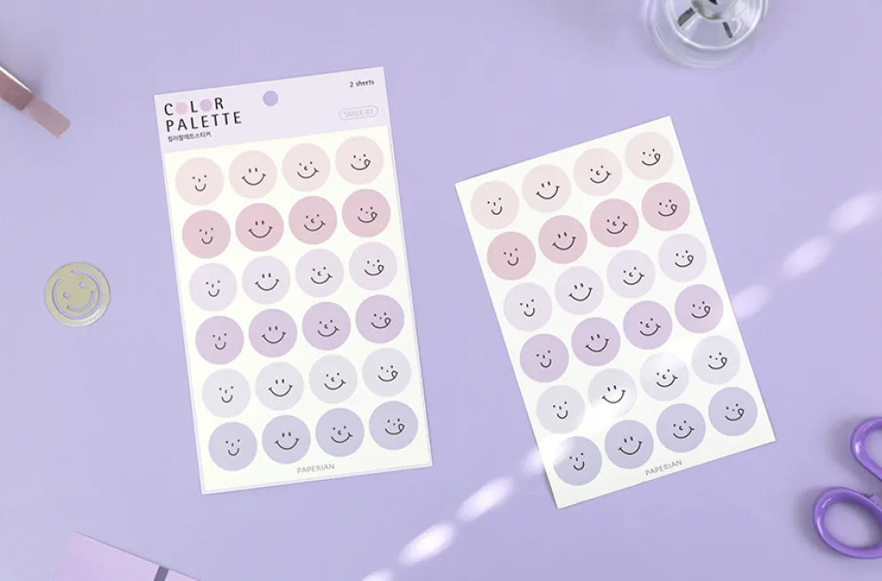 Paperian Colour Palette Stickers - Smile