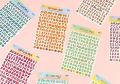 Paperian 3D Fun Mix Alphabets & Numbers Stickers
