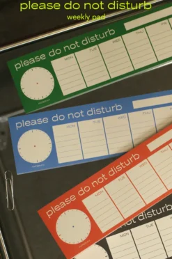 Paperian Do Not Disturb Memopad Weekly Pad
