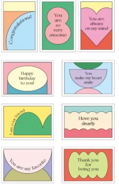 Paperian Kind Message Card Set (10 Cards)