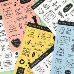 Paperian Lettering Sticker Set [6 Sheets]
