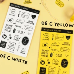 Paperian Lettering Sticker Set [6 Sheets]