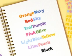 Paperian Roly Poly Alphabets & Numbers Sticker Set