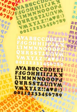 Paperian Roly Poly Alphabets & Numbers Sticker Set