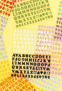 Paperian Roly Poly Alphabets & Numbers Sticker