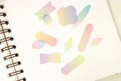 Paperian Colour Palette Stickers – Translucent Pastel Shapes for Journals & Planners
