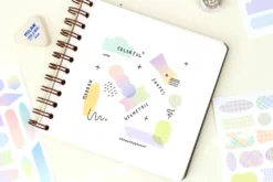Paperian Colour Palette Stickers – Translucent Pastel Shapes for Journals & Planners