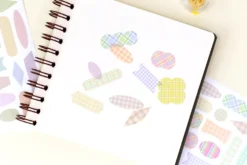 Paperian Colour Palette Stickers – Translucent Pastel Shapes for Journals & Planners