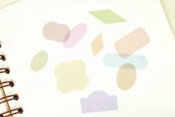 Paperian Colour Palette Stickers – Translucent Pastel Shapes for Journals & Planners