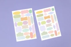 Paperian Colour Palette Stickers – Translucent Pastel Shapes for Journals & Planners