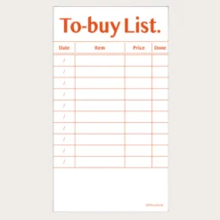 Paperian Lists To Live by Memo Pad [8 Styles]