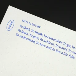 Paperian Lists To Live By Undated Planner