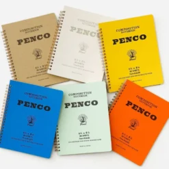 Penco Composition Notebook (L) – Spiral Bound, 7mm Ruled, 80 Sheets, A5