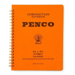 Penco Composition Notebook (L) – Spiral Bound, 7mm Ruled, 80 Sheets, A5