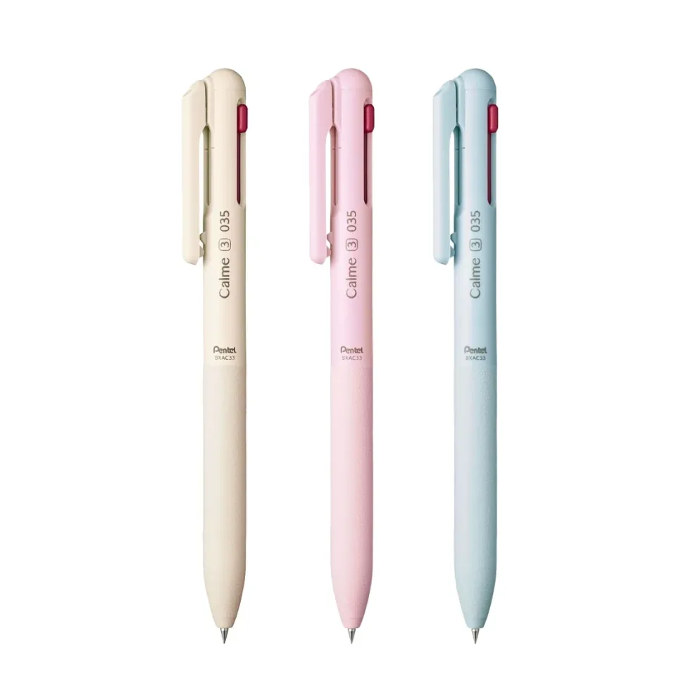 Pentel Calme New 0.35mm 3-Colour Ballpoint Pen