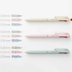 Pentel Calme New 0.35mm 3-Colour Ballpoint Pen