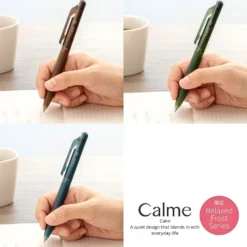 Pentel Calme Relaxed Forest Series Ballpoint Pen – 0.5mm Limited Edition - Sea Blue