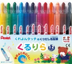 Pentel Kurikura Mechanical Crayons - Set of 12