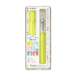 Pilot Kakuno Family Series Fountain Pen – Fine or Medium Nib, Colourful Transparent Barrel