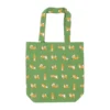 Playful Shiba Parade Cotton Tote Bag - A4 Size